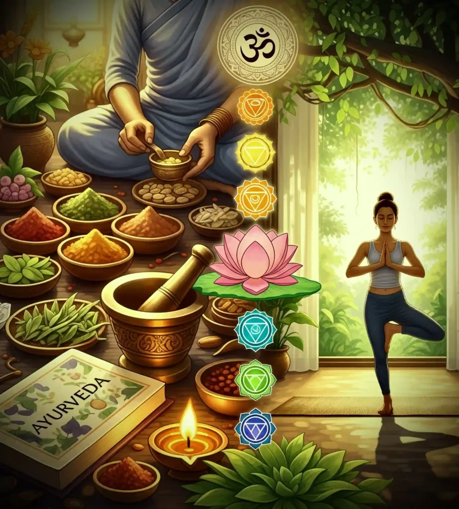 Relation between yoga and Ayurveda for healthy life