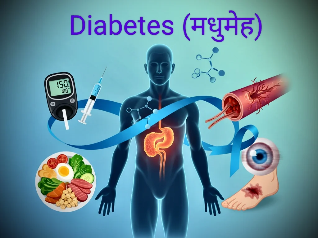 Diabetes patients with indication of illness